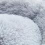 SUNSTYLE Soft Plush Round Pet Bed for Cats Or Small Dogs Cat Bed Self Warming Autumn Winter Indoor Sleeping Cozy Pet Bed for Small Dogs and Cats Donut Anti Slip Bottom (S(20''x20''), Gray)