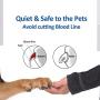 Bluripp Pet Nail Grinder for Puppy and Cats Including a Pet Nail Clipper with LED and A File | Easy & Quiet Way to Groom and Smooth Pets Paw.