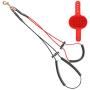 Rowno No Sit Haunch Holder Dog Restraint Grooming Assistance Kit, Heavy Duty Adjustable Cable Loop Clips for Large Dogs, Complete with Silicone Pet Hair Groom Brush