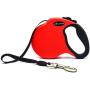 Coolsnail Heavy Duty Retractable Dog Leash with Anti-Slip Handle; No Tangle,for Large Dogs up to 110lbs,16ft Strong Nylon Tape, One-Handed Brake, Pause, Lock (Red)