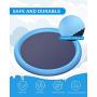 Peteast Splash Sprinkler Pad for Dogs Kids, Dog Bath Pool Thickened Durable Bathing Tub Pet Summer Outdoor Water Toys, XL
