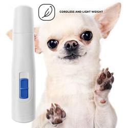 Home Zone Pet Electric Nail Grinder - 2-Speed Professional Pet Nail Trimmer with Replacement Grooming Wheel