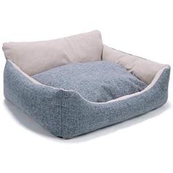 ZXWCYJ Pet Beds, Small Dog Bed & Cat Bed, Warming Cozy Soft Comfort Bed for Cats, Cat Kennel Bed, with Cushion Detachable,Light Gray,6455 22.5cm