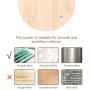Cat Scratching Post for Floor or Wall Mounted Use, Wooden Sisal Board with 4 Suction Cups, Cat Scratcher Pad for Kitty Grinding Claws, Wall&Floor Cat Scratch Pad