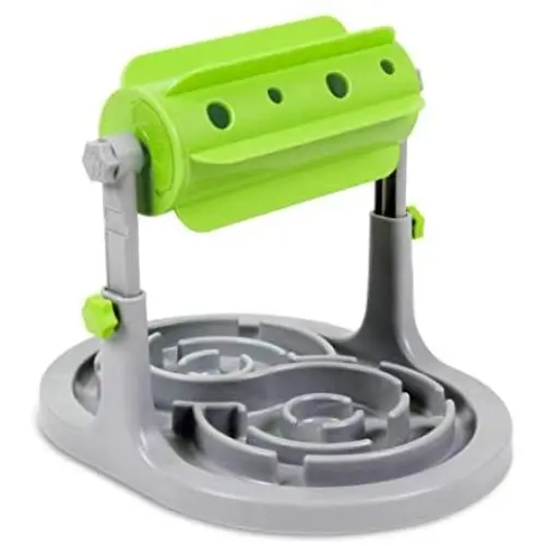 Interactive Dog & Cat Food Puzzle Toy - Ito Rocky Treat Boredom Dispensing Slow Feeder - Anxiety IQ Training in Smart Feeding and Adjustable Height for Small / Medium Dogs Interactive Dog & Cat Food Puzzle Toy - Ito Rocky Treat Boredom Dispensing Slow Feeder - Anxiety IQ Training in Smart Feeding and Adjustable Height for Small / Medium Dogs