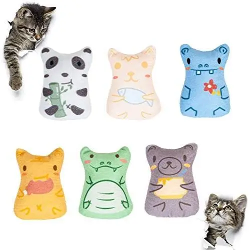 Pet Soft Catnip Cat Toys – Catnip Toys for Indoor Cats, Stuffed Chew Bite Catnip Teething Toy Set for Kitten Pet Soft Catnip Cat Toys – Catnip Toys for Indoor Cats, Stuffed Chew Bite Catnip Teething Toy Set for Kitten