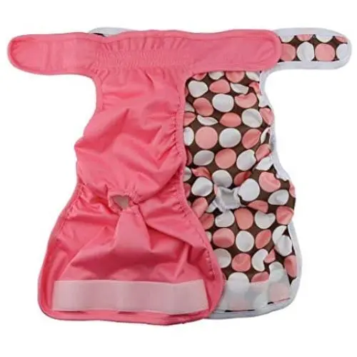 Metrical Washable & Reusable Female Dog Diapers (Pack of 2), Durable Female Dog Sanitary Pants (Large(21-25)) Metrical Washable & Reusable Female Dog Diapers (Pack of 2), Durable Female Dog Sanitary Pants (Large(21-25))