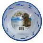 6” Glass Dog Bowl with Engraved Hearts and Dog Bones On The Side - Anti Slip Material Base for Sturdy Protection from Some of The Strongest Dogs - Food and Water Dish with Easy Clean Feature