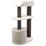 Royal Pet Club Cara Gray Cat Tower for Large Cats, with Scratching Posts, Two Platforms, Top Platform Padded with Back Rest, Condo, Removable Cushion (44444)