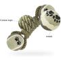 ossenberg Dog Rope Toy for Medium and Large Dogs， Chew Rope Toys with Tennis Balls Teething Cleaning and Training ，Nearly Indestructible Cotton Rope Tennis Dog Toy