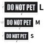 TOPLLE Reflective Dog Patches for Vest, Dog Harness Reflective Patches with Hook Backing, Dog Vest Removable Patches, DO NOT PET/Therapy Dog/Emotional Support