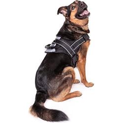 Friends Forever No Pull Dog Harness Large Breed - Harnesses for Large Dogs, Black Dog Vest with Handle & 3M Reflective Material for Extra Control and Safety