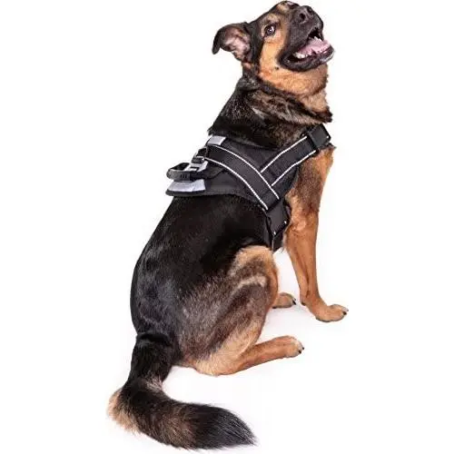 Friends Forever No Pull Dog Harness Large Breed - Harnesses for Large Dogs, Black Dog Vest with Handle & 3M Reflective Material for Extra Control and Safety Friends Forever No Pull Dog Harness Large Breed - Harnesses for Large Dogs, Black Dog Vest with Handle & 3M Reflective Material for Extra Control and Safety