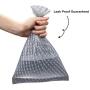 M&J Pet Supplies Dog Poop Bags for Waste Refuse Cleanup, Doggy Roll Replacements for Outdoor Puppy Walking and Travel, Leak Proof and Tear Resistant, Thick Plastic , 5rolls/100 Bags Grey