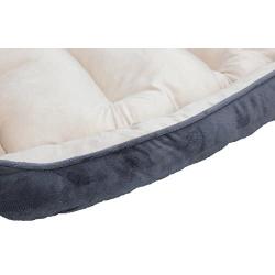long rich Large Classic Rectangle Dog and Pet Bed, 24x34 inches. by Happycare Textiles