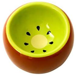 OMEM Hamster Bowl Ceramic Prevent Tipping Moving and Chewing Wonderful Food Dish for Small Rodents Gerbil Hamsters Mice Guinea Pig Cavy Hedgehog and Other Small Animals