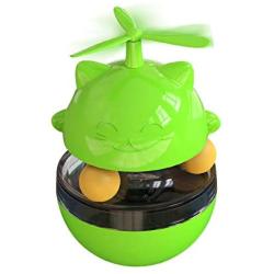 ocijf179 Pet Toy Kitten Turntable Tumbler Leaking Ball Food Feeder Funny Cat Stick Pet Supplies - Green