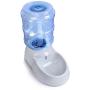 TENINYU Pet Water Dispenser Station - 3 Gal Replenish Pet Waterer for Dog Cat Animal Automatic Gravity Water Drinking Fountain Bottle Bowl Dish Stand