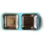 Stainless Steel Pet Dog Cat Double Food Bowl Water Dish with Separate Antiskid Stand,Easy Clean
