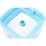 Pet Fountain, 84oz/2.5L Automatic Cat Water Fountain Dog Water Dispenser with 1 Silicone Mat for Cats, Dogs, Multiple Pets, cat Running Water Bowl Blue