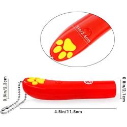 MUSEMET LED Cat Toy Cat Catch Interactive Red Fish LED Light Paw Style Exercise Chaser Toy Pet Training Tool (No Battery Include)