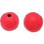 XIHONGSHIR Rubber High Bounce Dog Ball, Interactive Dog Toys, Environmental Soft Rubber Non Toxic, Dog Tooth Cleaning Toy Ball, Can Hold Food, Red (2Pcs),Red,6cm