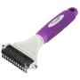 Poodle Pet Dematting Comb for Dogs – Handheld Undercoat Dematter Rake Grooming Tool for Long or Short Hair