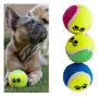 6 PCS Pet Tennis Balls Dog Puppy Fetch Set Catch Play Toy Thrower Cat Fun Bounce