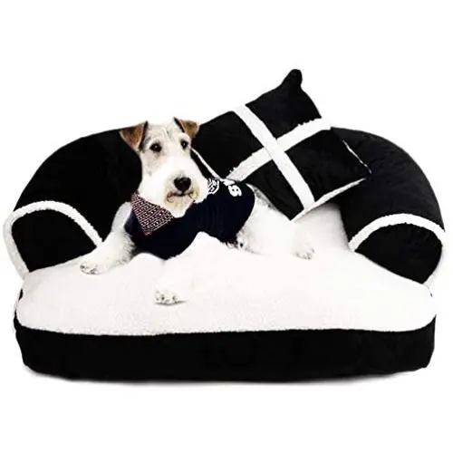 HUTTOBOY Dog Bed, Warm and Breathable Soft Cotton Kennel, Plush Large Dog Sofa, Comfortable Sleeping Mat for Small, Medium and Large Dogs-Many Sizes and Colors HUTTOBOY Dog Bed, Warm and Breathable Soft Cotton Kennel, Plush Large Dog Sofa, Comfortable Sleeping Mat for Small, Medium and Large Dogs-Many Sizes and Colors