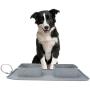 WANTRYAPET Collapsible Dog Bowl, Travel Dog Bowl with Carry Case, Folding Double Expandable, Portable Pet Bowl and Mat, for Cat or Dog, Perfect for Home, Travel, Walks and Camping