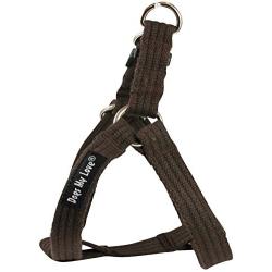 Cotton Web Adjustable Dog Step-in Harness 4 Sizes Brown