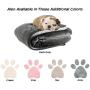 PETMAKER Waterproof Pet Blanket – 60inX50in Soft Plush Throw Protects Couch, Chair, Car, Bed from Spills, Stains Or Fur-Machine Washable (Gray), 50'' X 60''