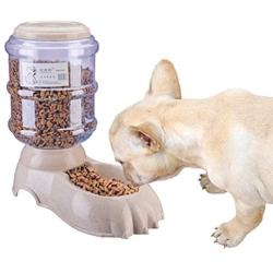 kathson Automatic Cats Dogs Feeding Food Dispenser Natural Gravity Feeding Supplies for Kitten Puppy Large Small and Medium-Sized Pet Feeding,1 Gallon
