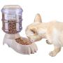 kathson Automatic Cats Dogs Feeding Food Dispenser Natural Gravity Feeding Supplies for Kitten Puppy Large Small and Medium-Sized Pet Feeding,1 Gallon