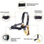 OllyDog Essential Harness, Leash Clip on Chest or Back, Reduced Pulling, Lightweight, Low-Profile, Durable for Everyday Walks and Adventures, for Small, Medium, or Large Dogs