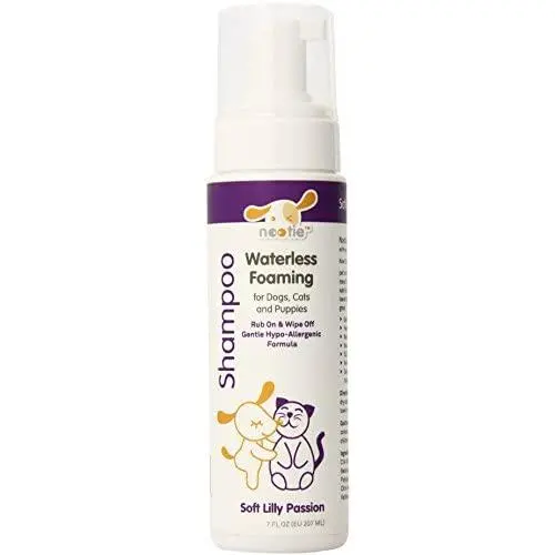 Nootie Foaming Waterless Shampoo for Dogs and Cats, 7-Ounce, Soft Lily Passion Nootie Foaming Waterless Shampoo for Dogs and Cats, 7-Ounce, Soft Lily Passion