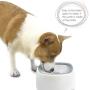 Gelible Pet Water Bowl Dispenser No-Spill,Slow Water Floating Feeder Bowl, Travel Carried Dog Clear Water Bowl