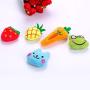 LFOZ Pet Cute Cat Toy Creative Simulation Mint Fruit Animal Plush Toy 2019 Multicolor Pineapple Strawberry Frog Chew Pet Toy for Cat (Color : Strawberry)