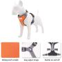 Orangdogo No Pull Dog Harness Adjustable Reflective Easy Control Small Medium Dogs Outdoor Pet Vest