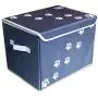 Feline Ruff Large Dog Toys Storage Box. 16'' x 12'' inch Pet Toy Storage Basket with Lid. Perfect Collapsible Canvas Bin for Cat Toys and Accessories Too! Feline Ruff Large Dog Toys Storage Box. 16'' x 12'' inch Pet Toy Storage Basket with Lid. Perfect Collapsible Canvas Bin for Cat Toys and Accessories Too!