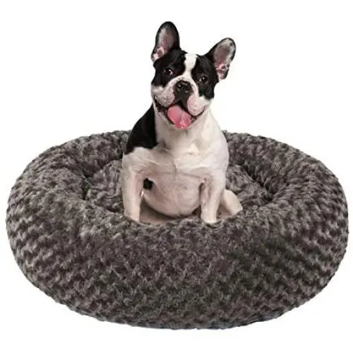PUPPBUDD Calming Dog Bed Cat Bed Donut, Faux Fur Pet Bed Self-Warming Donut Cuddler, Round Comfortable Rose Swirl Plush Beds with Removable Washable Cover for Medium Small Dogs and Cats (23/30) PUPPBUDD Calming Dog Bed Cat Bed Donut, Faux Fur Pet Bed Self-Warming Donut Cuddler, Round Comfortable Rose Swirl Plush Beds with Removable Washable Cover for Medium Small Dogs and Cats (23/30)