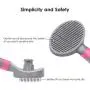 DTTO Dogs Brush and Cats Brush, Self Cleaning Pet Slicker Brush Professional Pet Grooming Brush for Small, Medium and Large Dogs and Cats, with Short to Long Hair, Pink DTTO Dogs Brush and Cats Brush, Self Cleaning Pet Slicker Brush Professional Pet Grooming Brush for Small, Medium and Large Dogs and Cats, with Short to Long Hair, Pink
