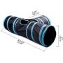 MaruPet Pet Cat Tunnel - Collapsible 3 Way Play Toy and 5 Way Play Toy- Tube Fun for Rabbits, Kittens, and Dogs