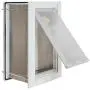 Endura Flap Wall Pet Door Energy Efficient Single Flap Dog Door Small Medium Large XL Safe Doggie and Cat Door in Black, Tan, White Aluminum Frame for Exterior Wall Doggy Door. Well Built w/Cover Endura Flap Wall Pet Door Energy Efficient Single Flap Dog Door Small Medium Large XL Safe Doggie and Cat Door in Black, Tan, White Aluminum Frame for Exterior Wall Doggy Door. Well Built w/Cover