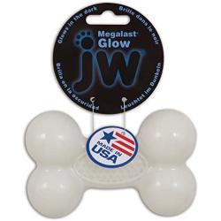 JW Pet Company Mega Last Bone Chew Toy, Medium, Glow