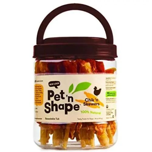Pet n Shape Chik n Skewers – Chicken or Duck Wrapped Rawhide Dog Chew Pet n Shape Chik n Skewers – Chicken or Duck Wrapped Rawhide Dog Chew