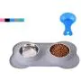 Hubulk Pet Dog Bowls 2 Stainless Steel Dog Bowl with No Spill Non-Skid Silicone Mat + Pet Food Scoop Water and Food Feeder Bowls for Feeding Small Medium Large Dogs Cats Puppies Hubulk Pet Dog Bowls 2 Stainless Steel Dog Bowl with No Spill Non-Skid Silicone Mat + Pet Food Scoop Water and Food Feeder Bowls for Feeding Small Medium Large Dogs Cats Puppies