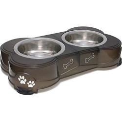 Loving Pets Dolce Diner Dog Bowl, Small, 1 Pint, Espresso