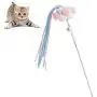 2PCS Cat Rainbow Tunnel Pet Tube Foldable Amusement Kitten Toy Indoor Outdoor 1PC Cat Feather Toy Interactive Stick Cat Toy Pet Toy with Bells and Pompoms (Pink and Blue) 2PCS Cat Rainbow Tunnel Pet Tube Foldable Amusement Kitten Toy Indoor Outdoor 1PC Cat Feather Toy Interactive Stick Cat Toy Pet Toy with Bells and Pompoms (Pink and Blue)