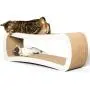 PetFusion Jumbo Cat Scratcher Lounge. 39 x 11 x 14 inches (lwh) [Superior Cardboard & Construction, Significantly outlasts Cheaper alternatives]